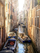 Sfondi Canals of Venice Painting 132x176