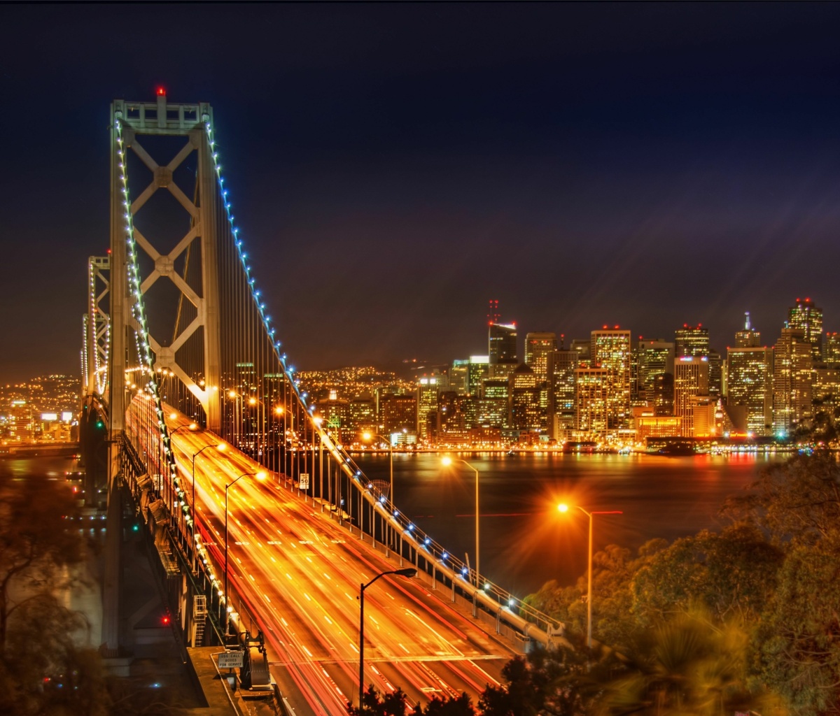 Das San Francisco Oakland Bay Bridge Wallpaper 1200x1024
