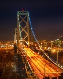 Das San Francisco Oakland Bay Bridge Wallpaper 128x160