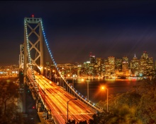 Das San Francisco Oakland Bay Bridge Wallpaper 220x176