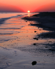 Sfondi Horizon at sunset 176x220