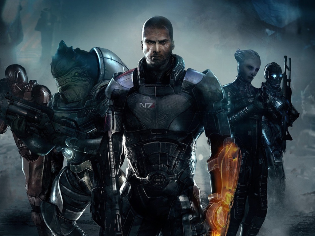 Das Mass Effect 3 Wallpaper 1024x768