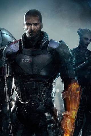 Das Mass Effect 3 Wallpaper 320x480