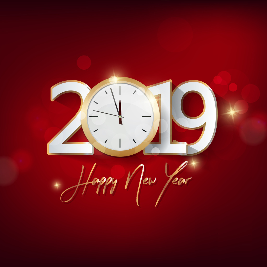 Fondo de pantalla 2019 New Year Festive Party 1024x1024