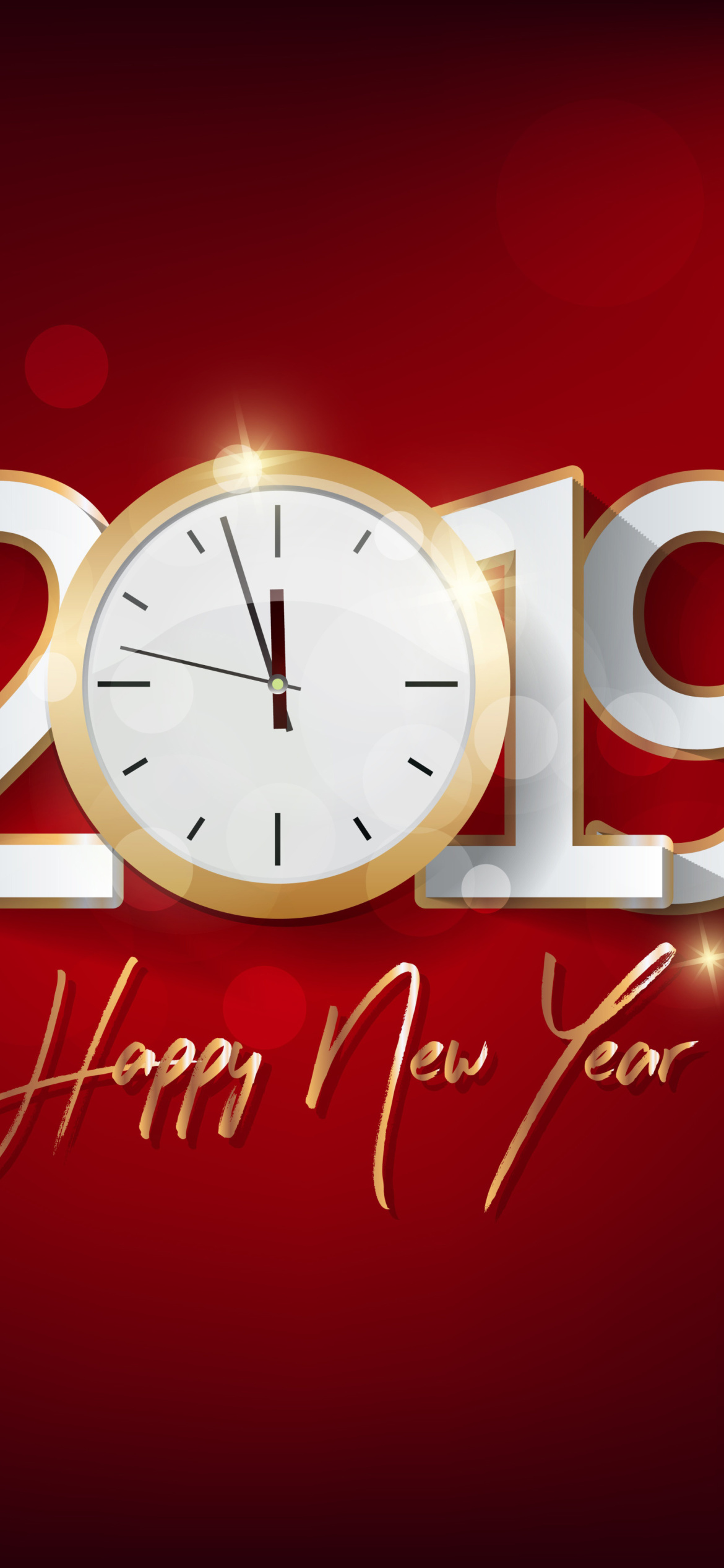 2019 New Year Festive Party wallpaper 1170x2532