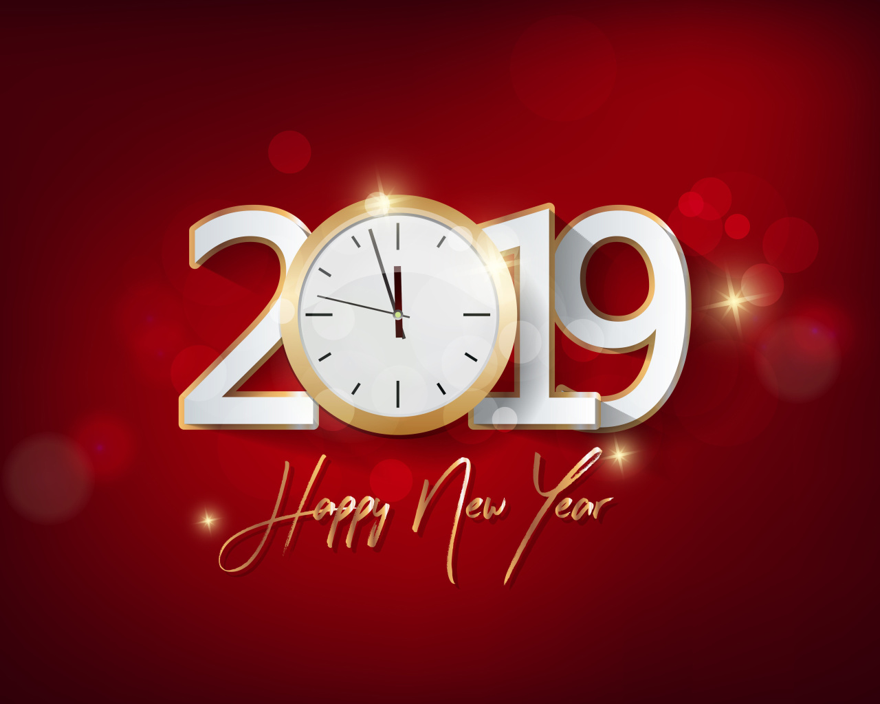 2019 New Year Festive Party wallpaper 1280x1024