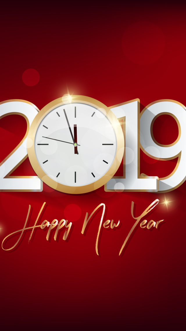 2019 New Year Festive Party wallpaper 640x1136