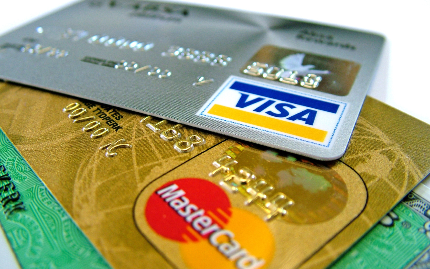 Screenshot №1 pro téma Plastic Money Visa And MasterCard 1680x1050