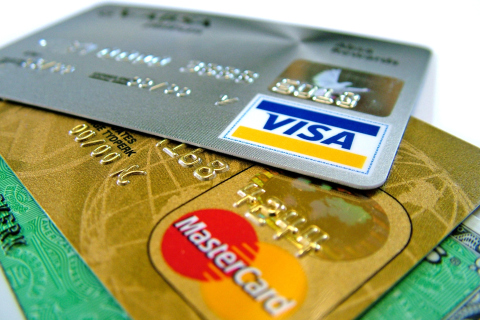 Plastic Money Visa And MasterCard wallpaper 480x320