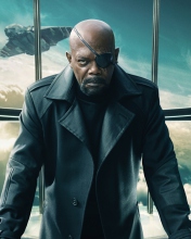Nick Fury Captain America The Winter Soldier wallpaper 176x220