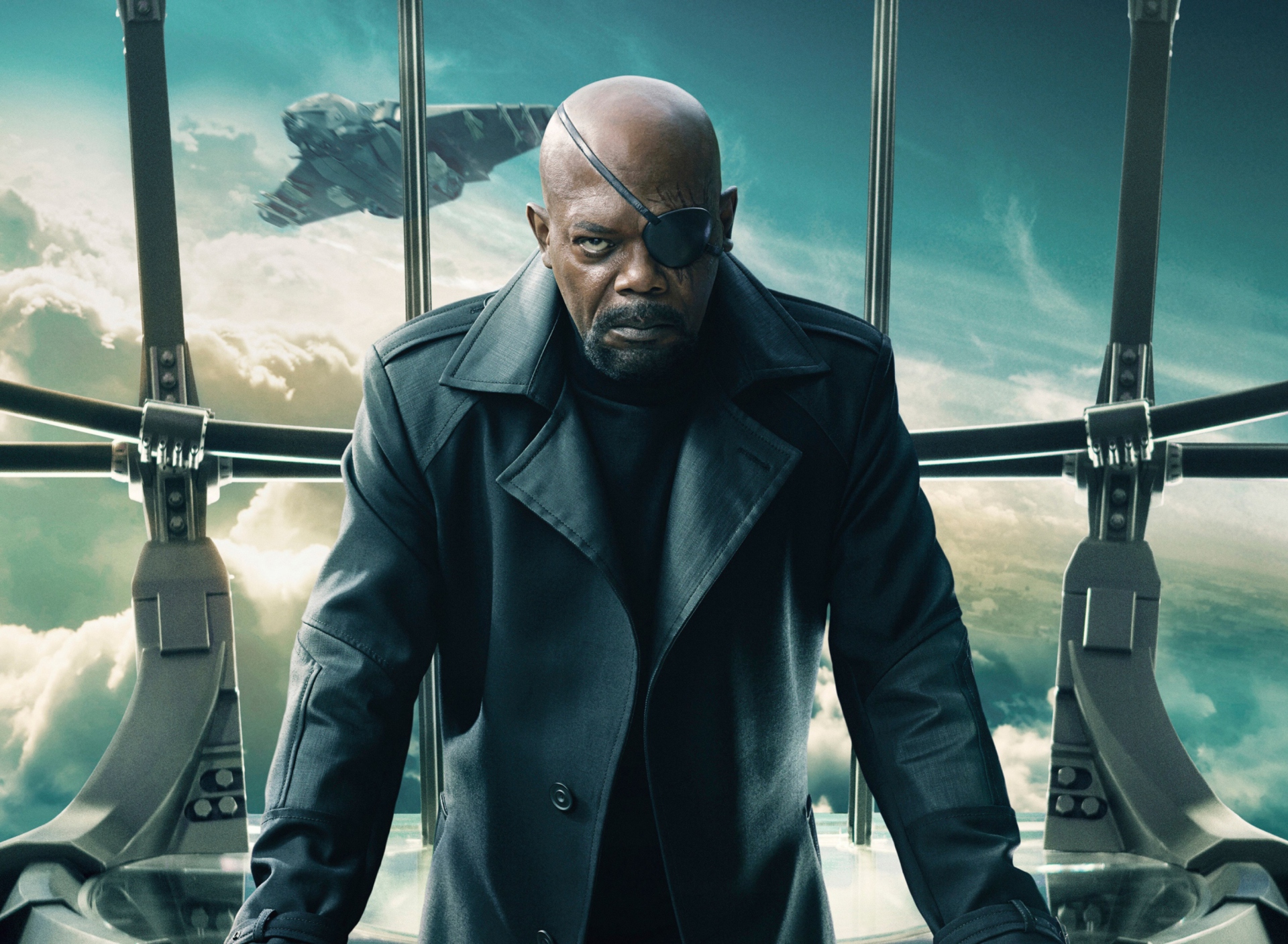 Nick Fury Captain America The Winter Soldier wallpaper 1920x1408