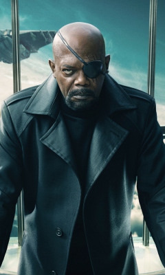 Nick Fury Captain America The Winter Soldier wallpaper 240x400