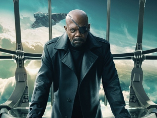 Nick Fury Captain America The Winter Soldier wallpaper 320x240