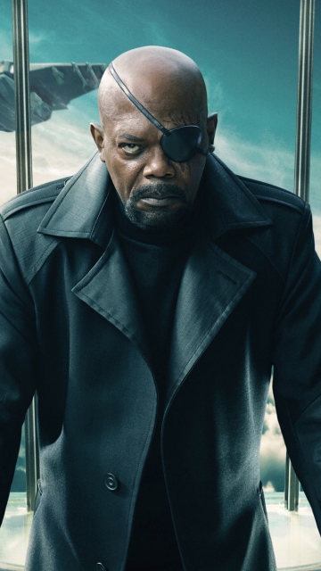 Nick Fury Captain America The Winter Soldier wallpaper 360x640