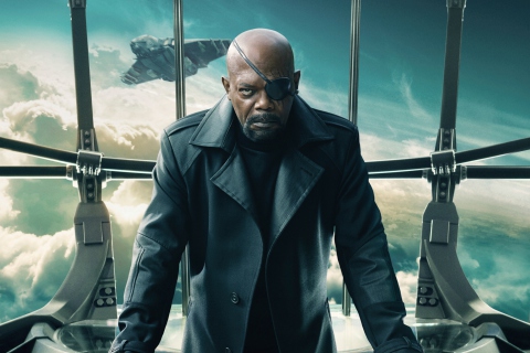 Nick Fury Captain America The Winter Soldier wallpaper 480x320