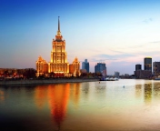 Beautiful Moscow City wallpaper 176x144