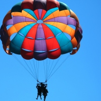 Das Big Colorful Air Balloon Wallpaper 208x208