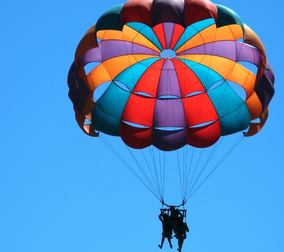 Big Colorful Air Balloon wallpaper 960x854