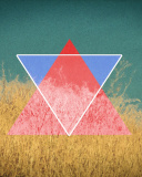 Fondo de pantalla Triangle in Grass 128x160