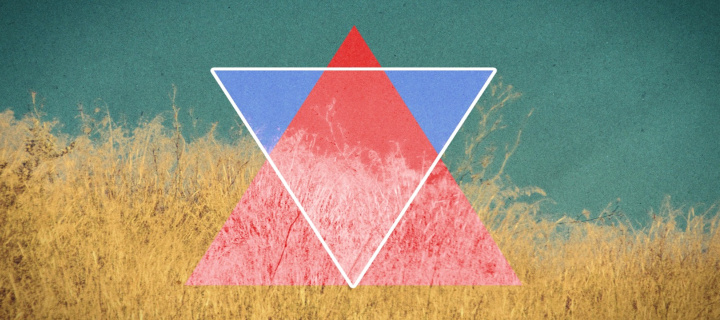 Das Triangle in Grass Wallpaper 720x320