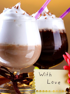 Sfondi Foam Chocolate Drinks 240x320