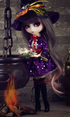 Fondo de pantalla Witch Doll 240x400
