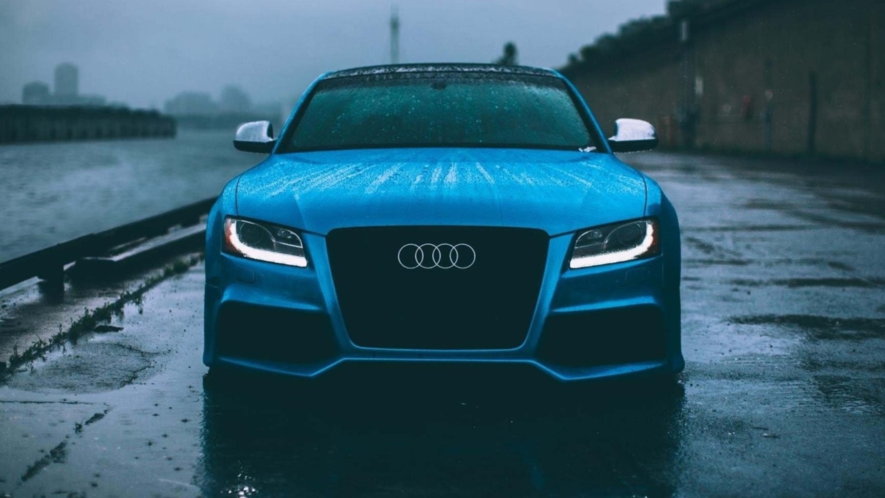 Audi S5 Car in Rain screenshot #1 1280x720