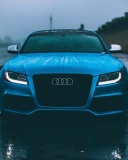 Screenshot №1 pro téma Audi S5 Car in Rain 128x160