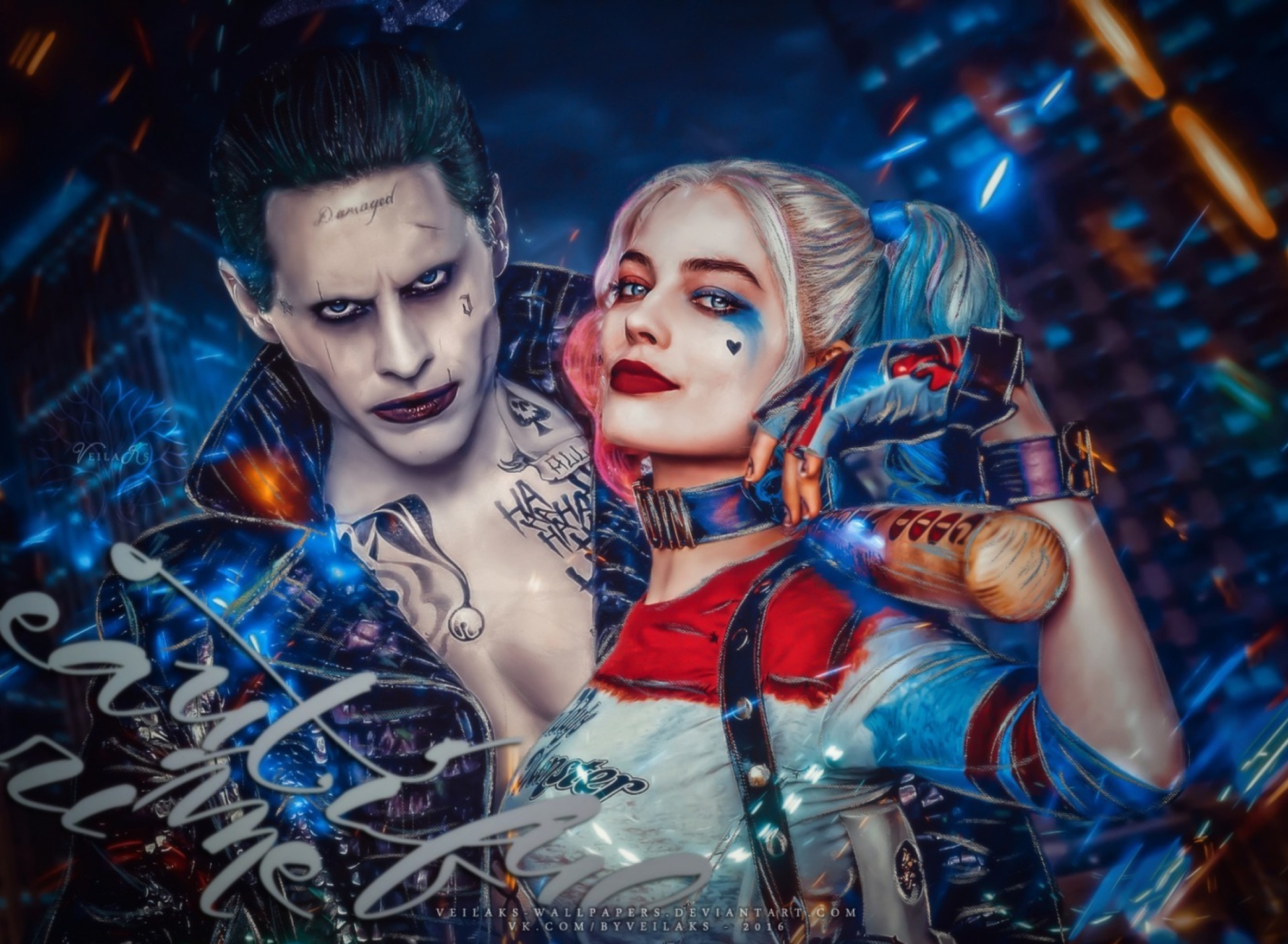 Обои Margot Robbie in Suicide Squad film as Harley Quinn 1920x1408