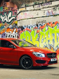 Fondo de pantalla Mercedes CLA 220 Amg 240x320