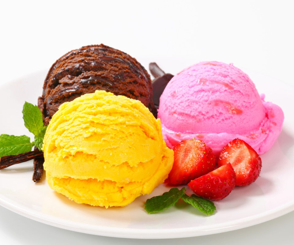 Ice Cream Scoops wallpaper 960x800