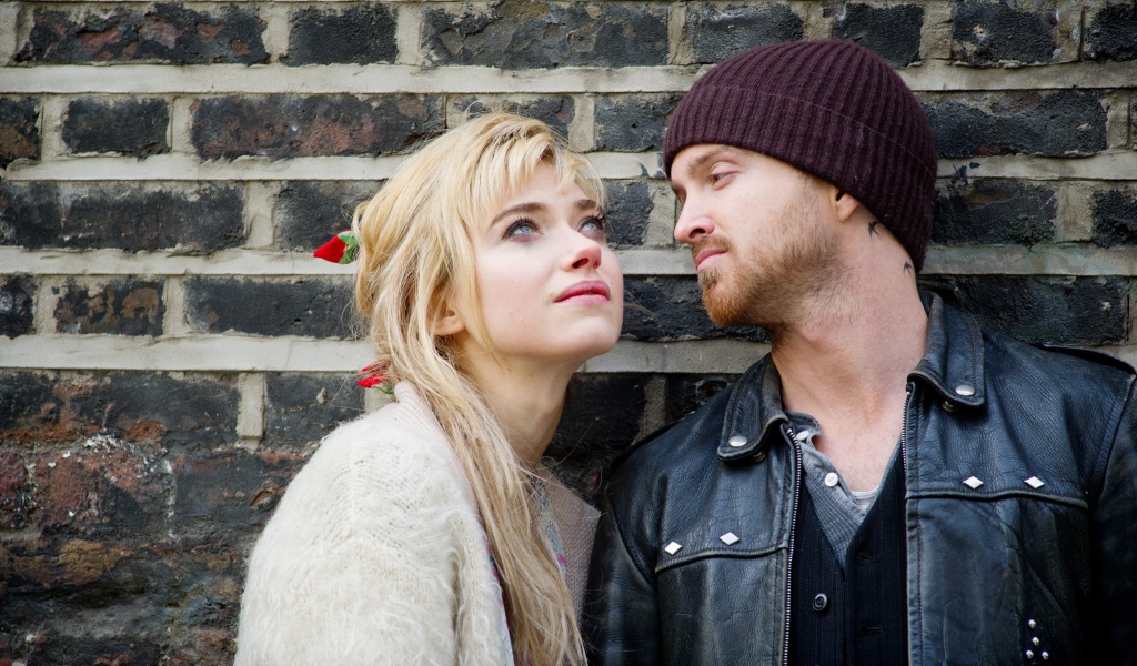 Sfondi A Long Way Down with Aaron Paul and Imogen Poots 1024x600