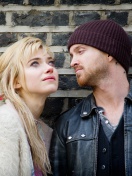 Das A Long Way Down with Aaron Paul and Imogen Poots Wallpaper 132x176