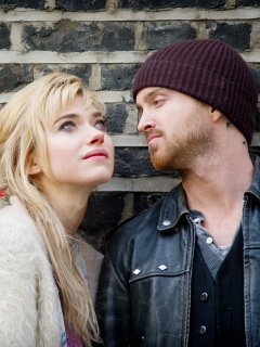 A Long Way Down with Aaron Paul and Imogen Poots wallpaper 240x320