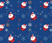 Das Santa Claus Pattern Wallpaper 176x144