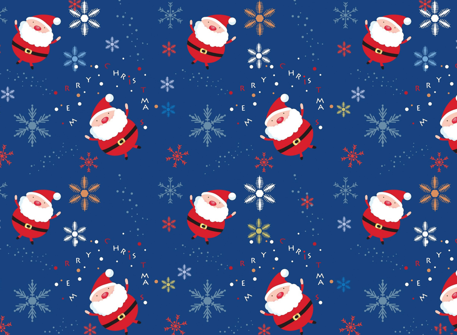 Fondo de pantalla Santa Claus Pattern 1920x1408