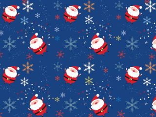 Das Santa Claus Pattern Wallpaper 320x240
