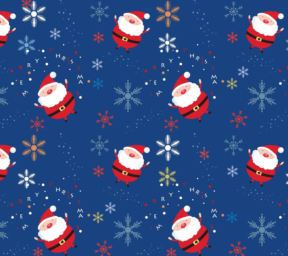 Fondo de pantalla Santa Claus Pattern 960x854