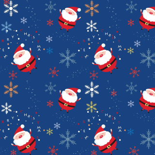 Santa Claus Pattern - Obrázkek zdarma pro 2048x2048