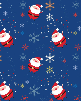 Santa Claus Pattern - Obrázkek zdarma pro Nokia C7