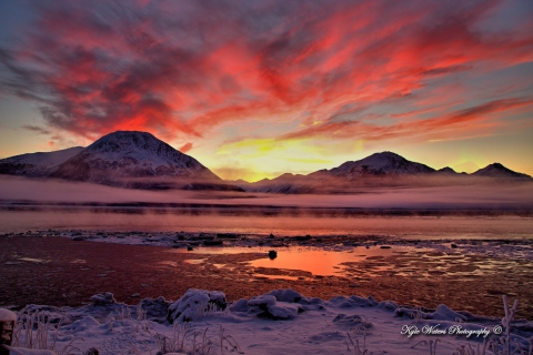 Обои Twilight In Alaska 480x320