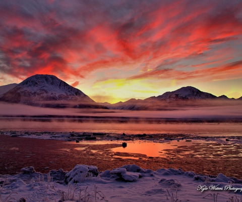 Sfondi Twilight In Alaska 480x400
