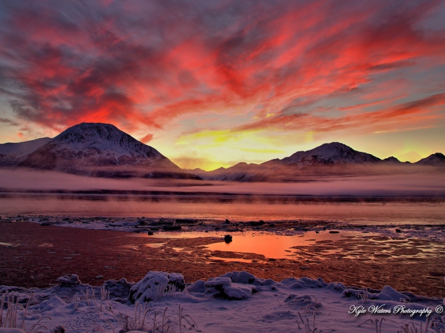 Das Twilight In Alaska Wallpaper 640x480