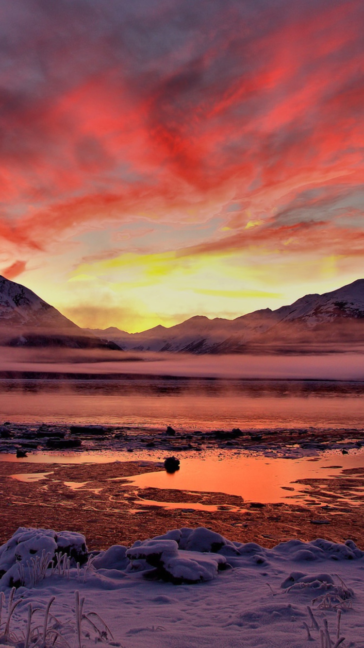 Twilight In Alaska wallpaper 750x1334