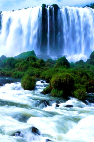 Das Iguazu Falls Wallpaper 320x480