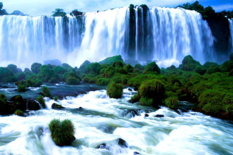 Fondo de pantalla Iguazu Falls 480x320
