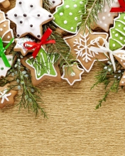 Das Christmas Cookies Wallpaper 176x220