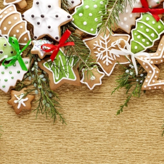 Kostenloses Christmas Cookies Wallpaper für iPad 2