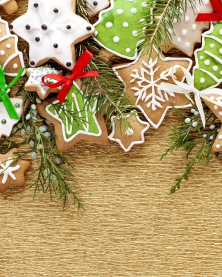 Kostenloses Christmas Cookies Wallpaper für Nokia N82