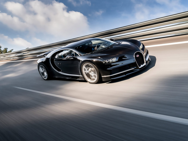 Das Bugatti Chiron Fastest Car in the World Wallpaper 640x480